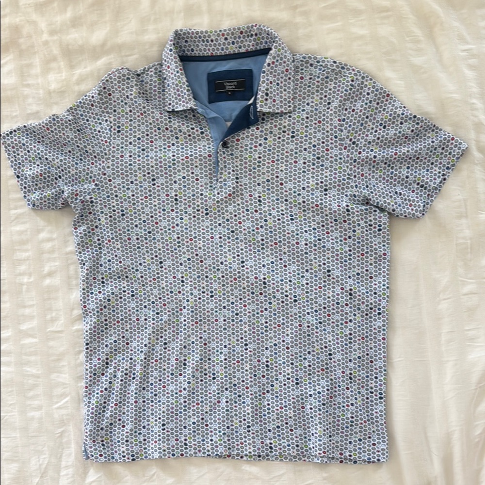 Visconti Black Graphic Polo Shirt